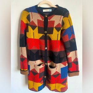 Anthropologie Multi-Color Wool Sweater XS